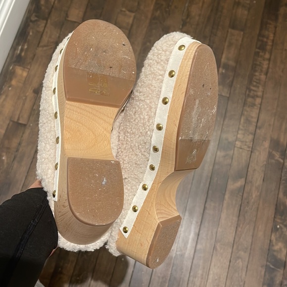 Faux fur and leather lining clogs NEW - Picture 4 of 10